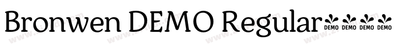 Bronwen DEMO Regular字体转换